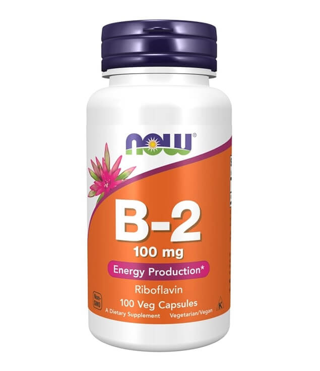 NOW FOODS | VITAMIN B-2 100 MG ENERGY PRODUCTION VEG CAPSULES